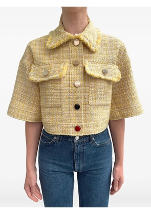 LIU JO fringed jacket - Yellow