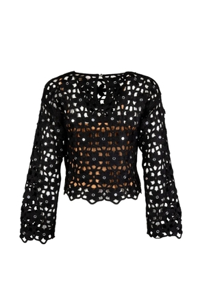 Michael Kors openwork sweater - Black