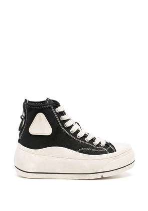 R13 Kurt high-top denim sneakers - Black