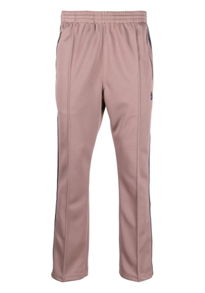 Needles side-stripe track pants - Brown