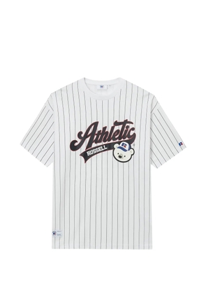 CHOCOOLATE striped graphic T-shirt - White