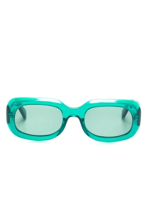 Longchamp rectangle-frame sunglasses - Green
