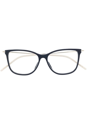 Gucci Eyewear logo-plaque arm glasses - Blue