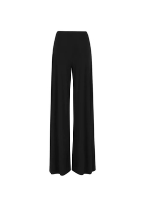 Norma Kamali wide leg trousers - Black