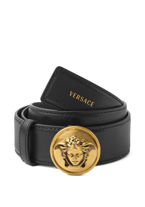 Versace leather belt 3.5 cm - Black