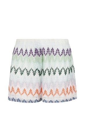 Missoni multicolour zig-zag shorts - White