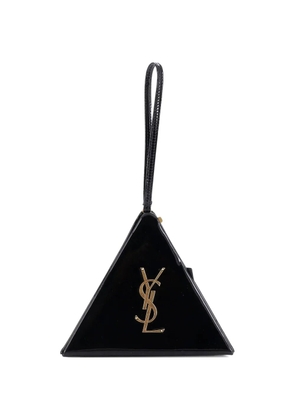 Saint Laurent Pre-Owned Pyramid Box Bag Patent Small clutch bag - Black