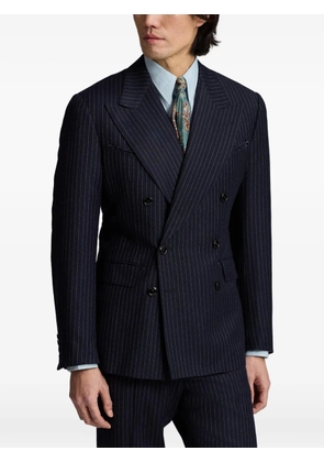 Ralph Lauren RRL striped-pattern double-breasted suit - Blue