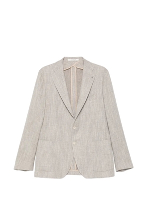 Tagliatore herringbone notch-lapel jacket - Neutrals
