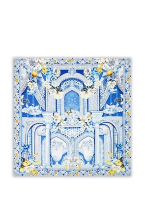 Camilla De Nada Granada crystal-embellishments scarf - Blue