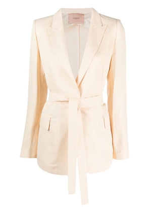 TWINSET single-breasted tied-waist blazer - Neutrals
