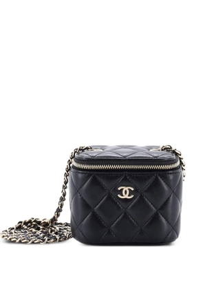 CHANEL Pre-Owned Classic Vanity Case with Chain Quilted Lambskin Mini crossbody bag - Black