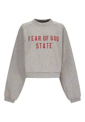 FEAR OF GOD ESSENTIALS crew-neck fleece sweatshirt - Grey
