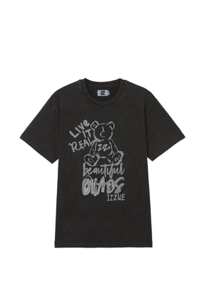 izzue graphic-print T-shirt - Black