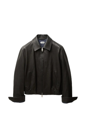 Versace leather blouson - Brown