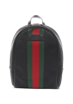Gucci Pre-Owned 2010s Techno Web leather backpack - Black