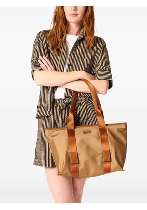 Lancel large Zip tote bag - Neutrals