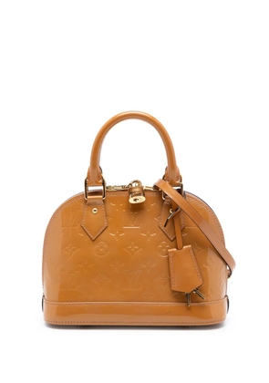 Louis Vuitton Pre-Owned 2012 Monogram Vernis Alma BB satchel - Brown