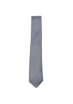Canali geometric-pattern tie - Blue