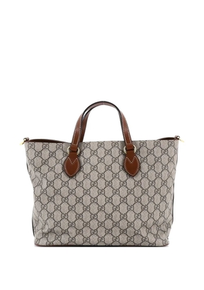 Gucci Pre-Owned Convertible Soft GG Coated Canvas with Leather Small tote bag - Brown