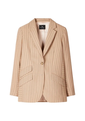 PS Paul Smith single-breasted striped blazer - Neutrals