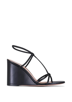 Gianvito Rossi strappy wedges sandals - Black