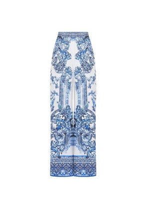 Camilla A Tiled Wonderland trousers - White