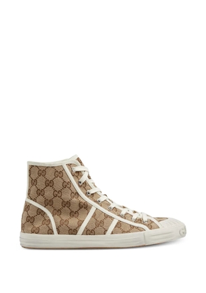 Gucci GG-canvas high-top sneakers - Brown