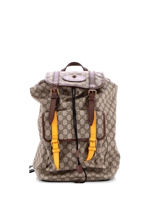 Gucci Pre-Owned Courrier Soft GG Coated Canvas Large backpack - Brown