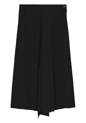 Y's asymmetric high-waisted skirt - BLACK
