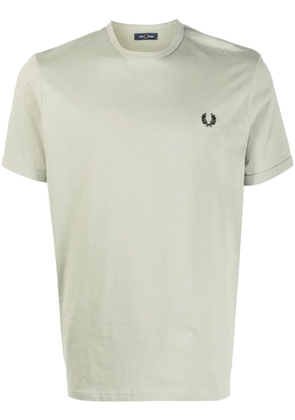 Fred Perry Ringer logo-embroidered T-shirt - Green