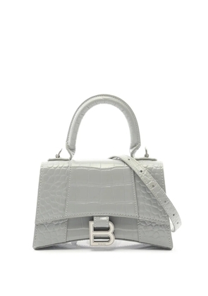 Balenciaga Pre-Owned 2010-2025 XS Croc Embossed Hourglass Top Handle Bag handbag - Grey