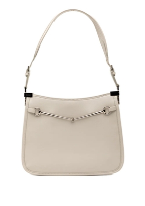 Gucci Pre-Owned 2015-2025 Small Calfskin Slim Horsebit shoulder bag - White