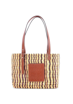 Loewe Pre-Owned Square Basket Woven Raffia Small tote bag - Brown