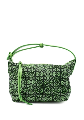 Loewe Pre-Owned Cubi Anagram Jacquard Small hobo bag - Green