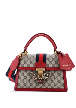 Gucci Pre-Owned Queen Margaret Top Handle Bag GG Coated Canvas with Leather Small satchel - Red