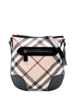 Burberry Pre-Owned 2000-2017 Supernova Check Coated Canvas Dryden crossbody bag - Black