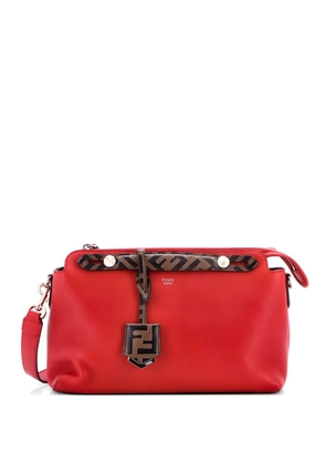 Fendi Pre-Owned By The Way Leather with Zucca Embossed Detail Small satchel - Red