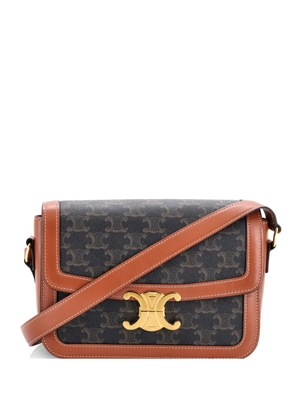 Celine Pre-Owned Triomphe Triomphe Coated Canvas Medium shoulder bag - Brown