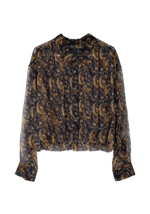R13 paisley bubble shirt - Black