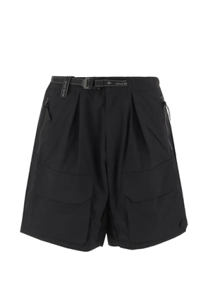 and Wander pleated pocket bermuda shorts - Black