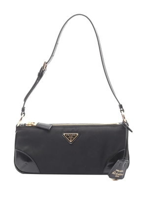 Prada Pre-Owned 2013-2026 Spazzolato Trimmed Tessuto Re-Edition 2002 shoulder bag - Black