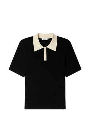 SANDRO collared short-sleeve polo shirt - Black