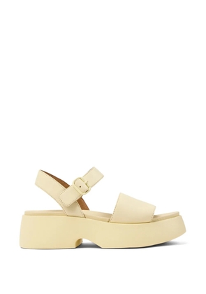 Camper Tasha buckle leather sandals - Yellow