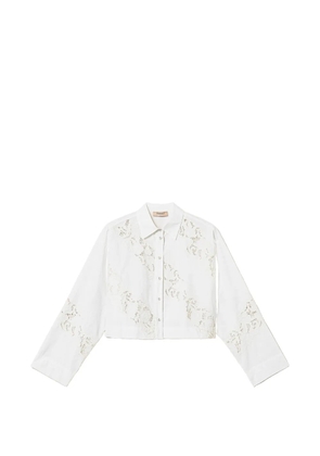 TWINSET lace-details shirt - White