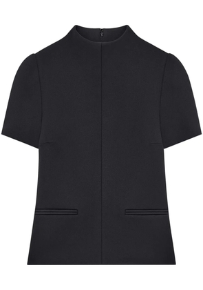 Courrèges logo-embroidered twill T-shirt - Black