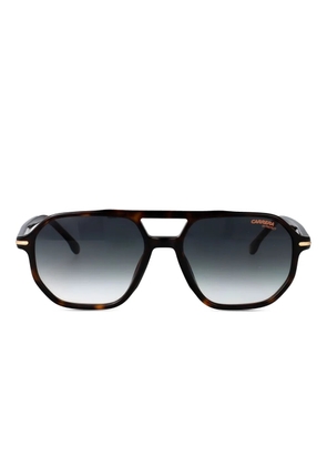 Carrera geometric-frame sunglasses - Brown