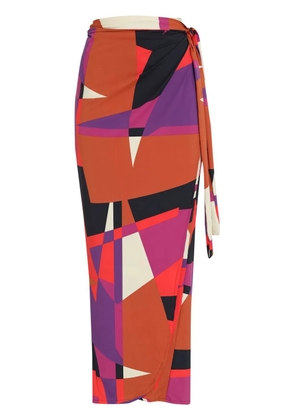 Brigitte Mila midi skirt - Red