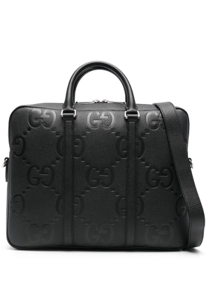 Gucci Jumbo GG briefcase - Black
