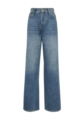 Philipp Plein logo-embroidered jeans - Blue